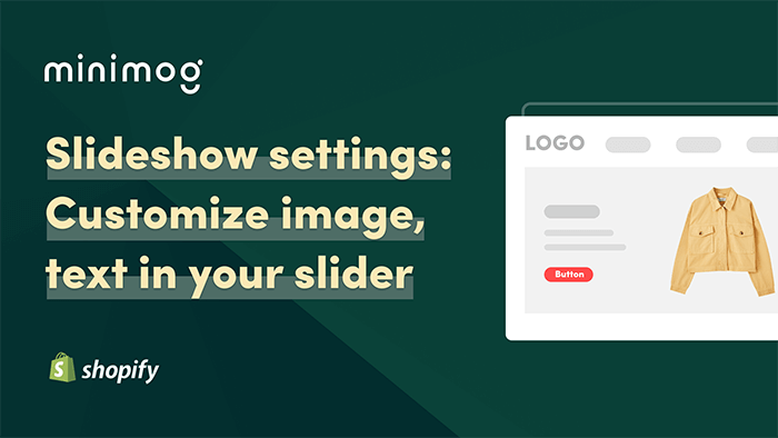 Setting slideshow section
